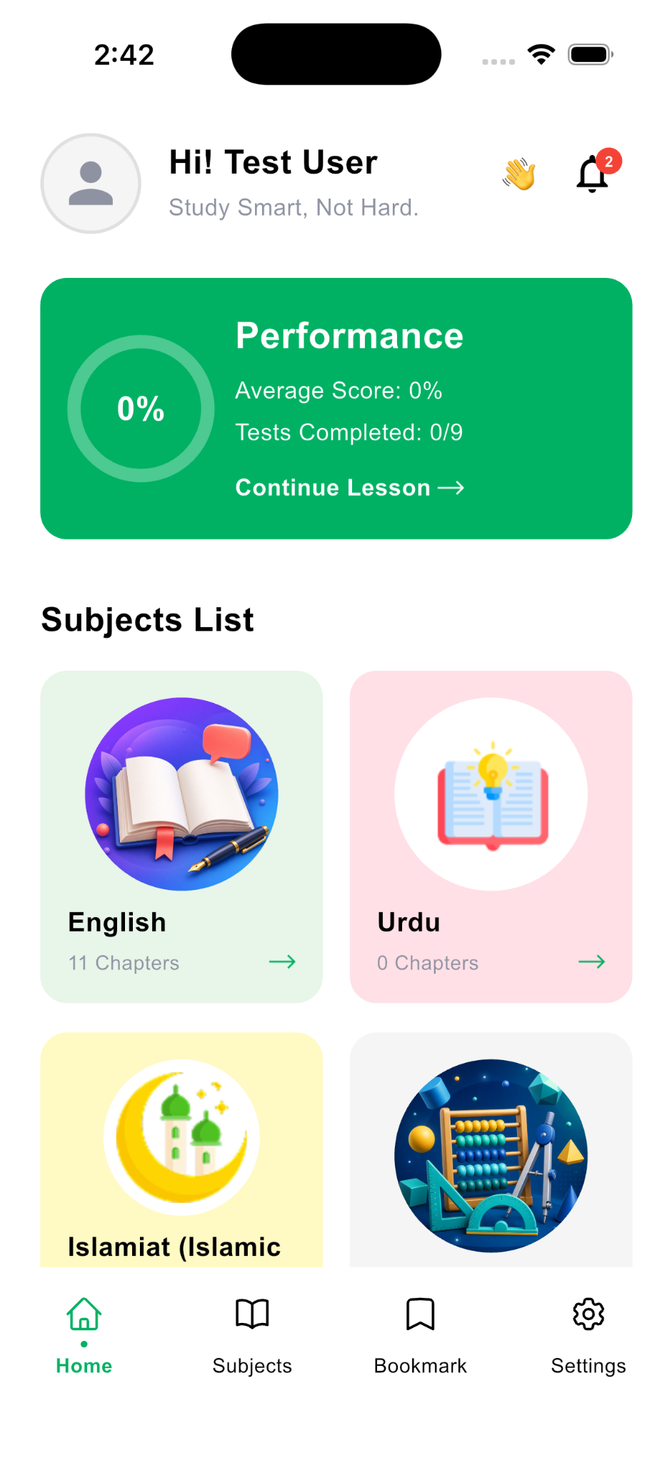 SmartPrepX Student Dashboard